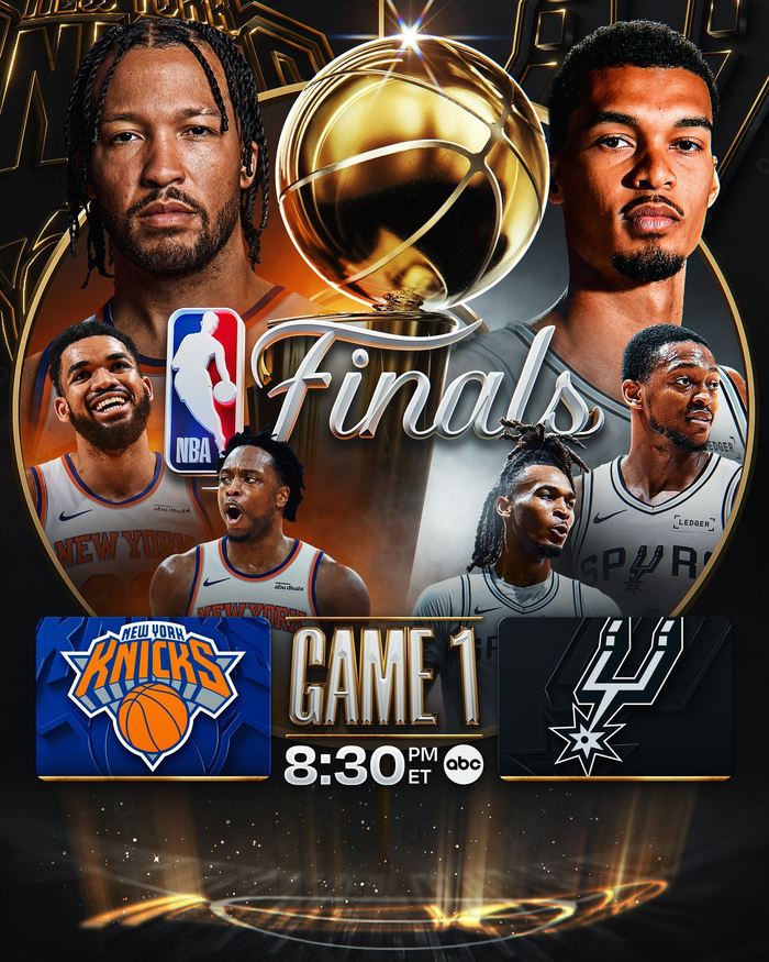 NBA总决赛开战，布伦森文班对决|篮球|体育赛事讨论|杰伦·布伦森|维克托·文班亚马|冠军_新浪体育_新浪新闻
